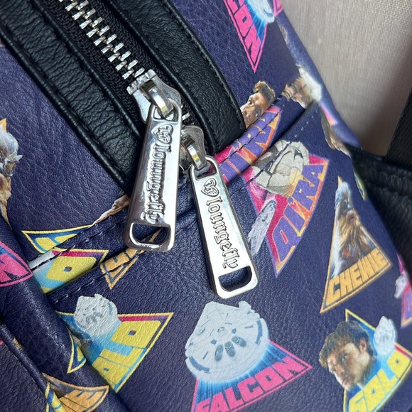 Star Wars Character Loungefly Backpack Purple and Black - Picture 4 of 5